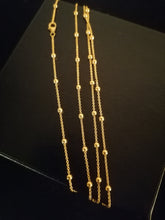 Charger l&#39;image dans la galerie, Chaîne avec perle en argent doré. Belle qualité
