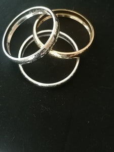 Calvin Klein 3 bracelet doré jaune et (blanc 2) 