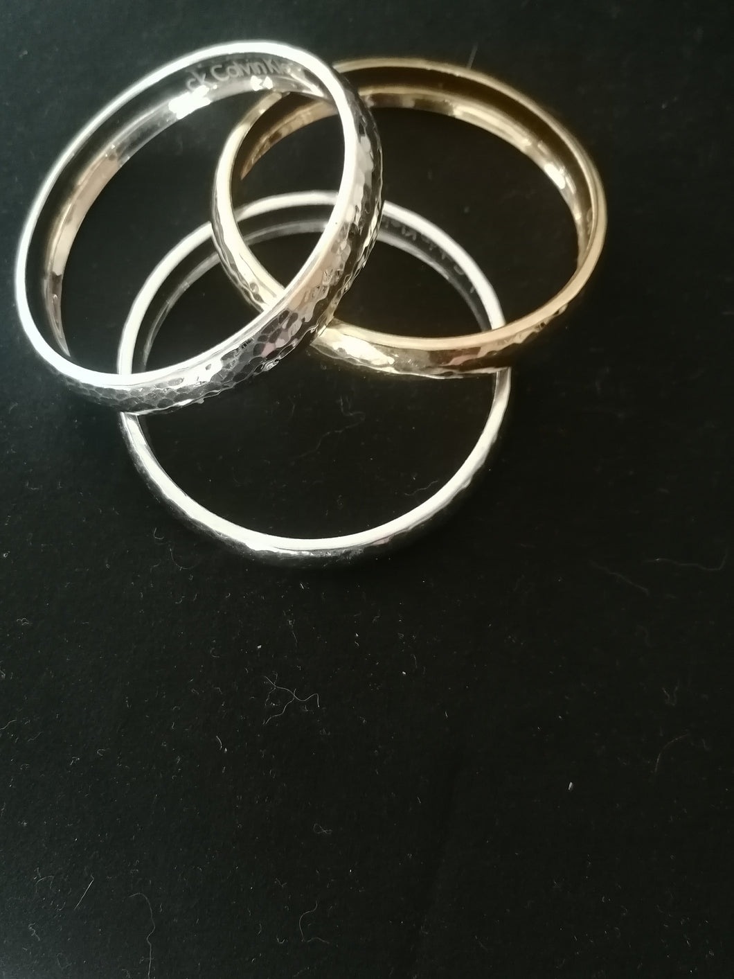 Calvin Klein 3 bracelet doré jaune et (blanc 2) 