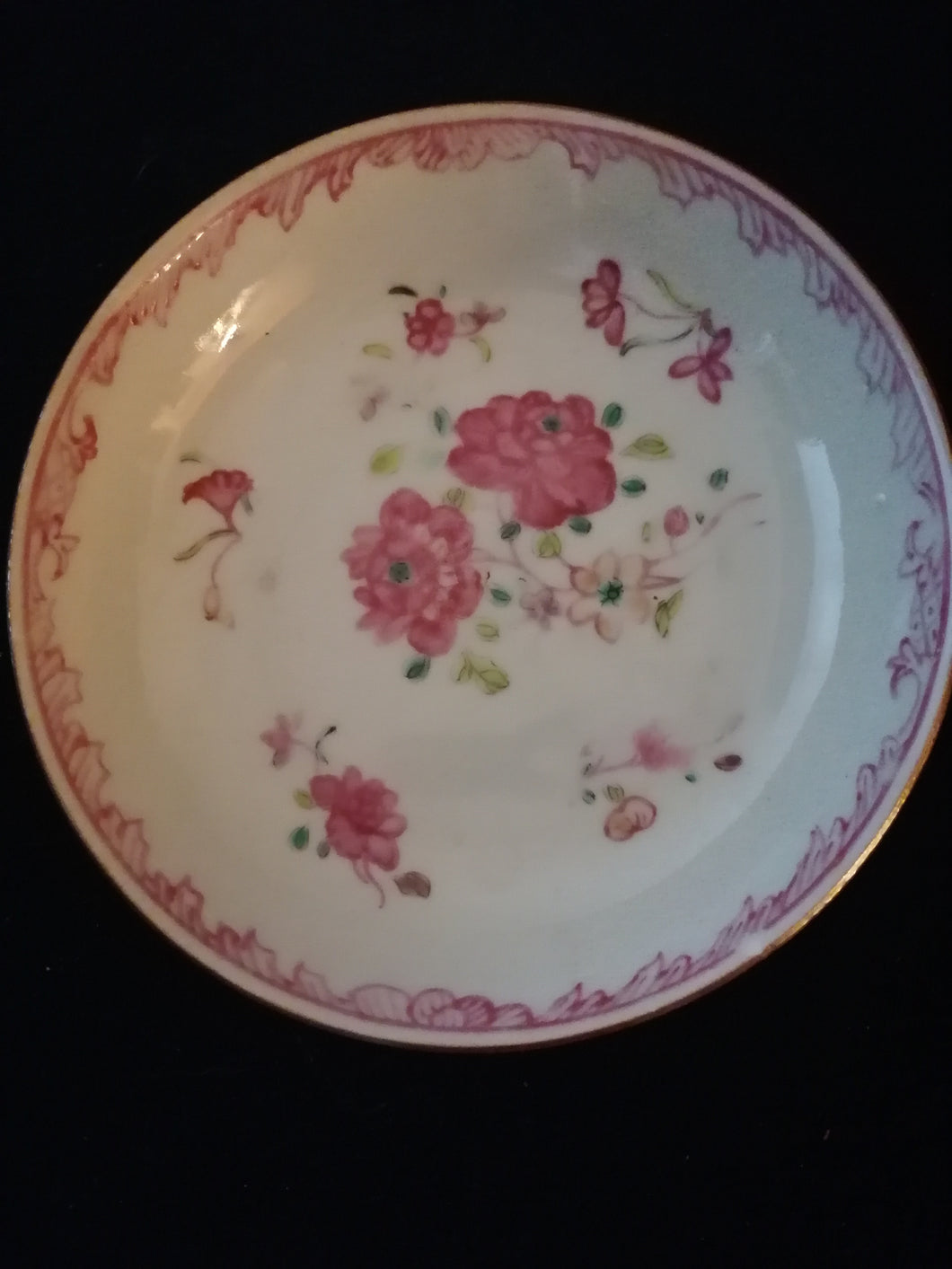 Sous coupe en porcelaine de Chine XIXème, famille rose. 
