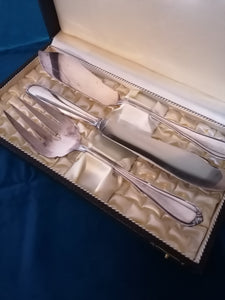 Jezler service à pâtisserie en argent massif