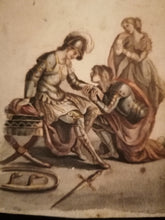 Charger l&#39;image dans la galerie, Étude esquisse au crayon et aquarelle, attribué à Henri Baron peintre Genevois
