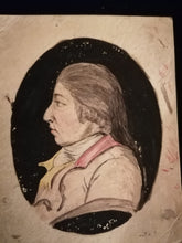 Charger l&#39;image dans la galerie, Miniature profil portrait crayon XIXème 
