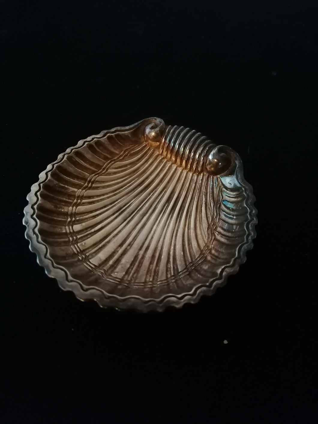 Christofle petit vide poche coquille métal argenté 