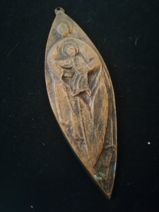 REUSSNER artiste Suisse, bronze religieux XXème 