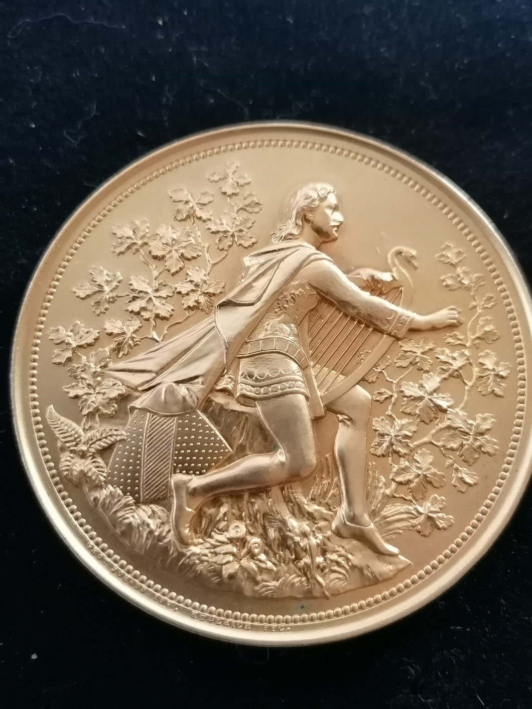 Médaille bronze doré Baden Musique 1908