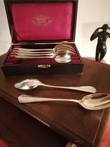 Christofle 6 cuillères à thé avec son écrin