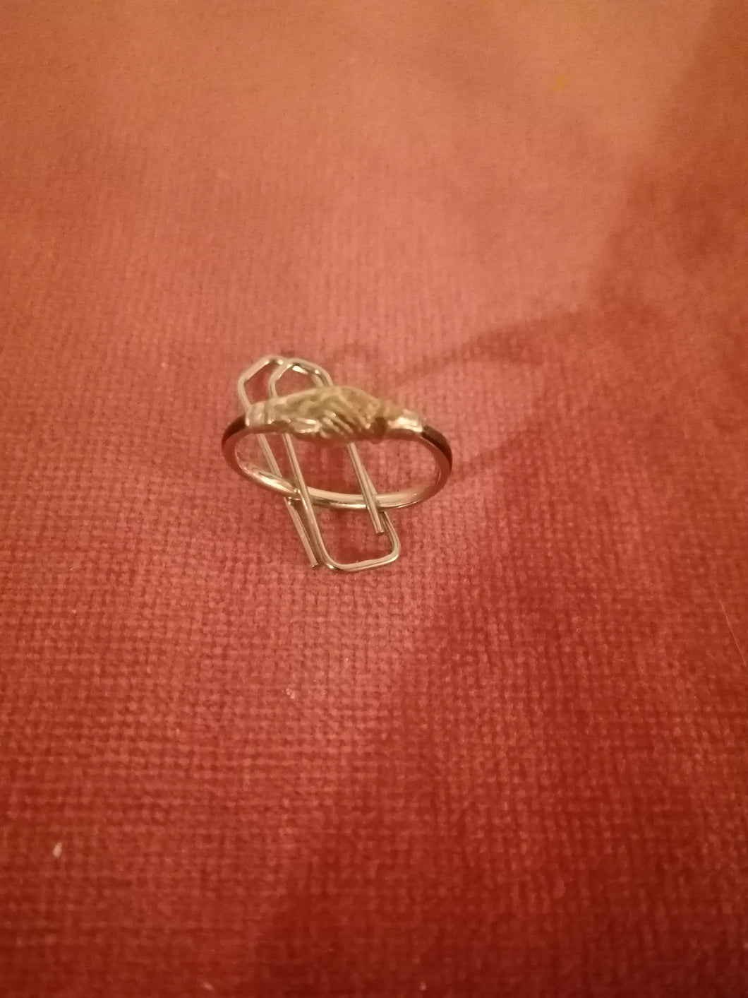 Bague de promesse de foi doré 
