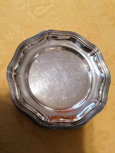 Gallia dessous de bouteille métal argenté