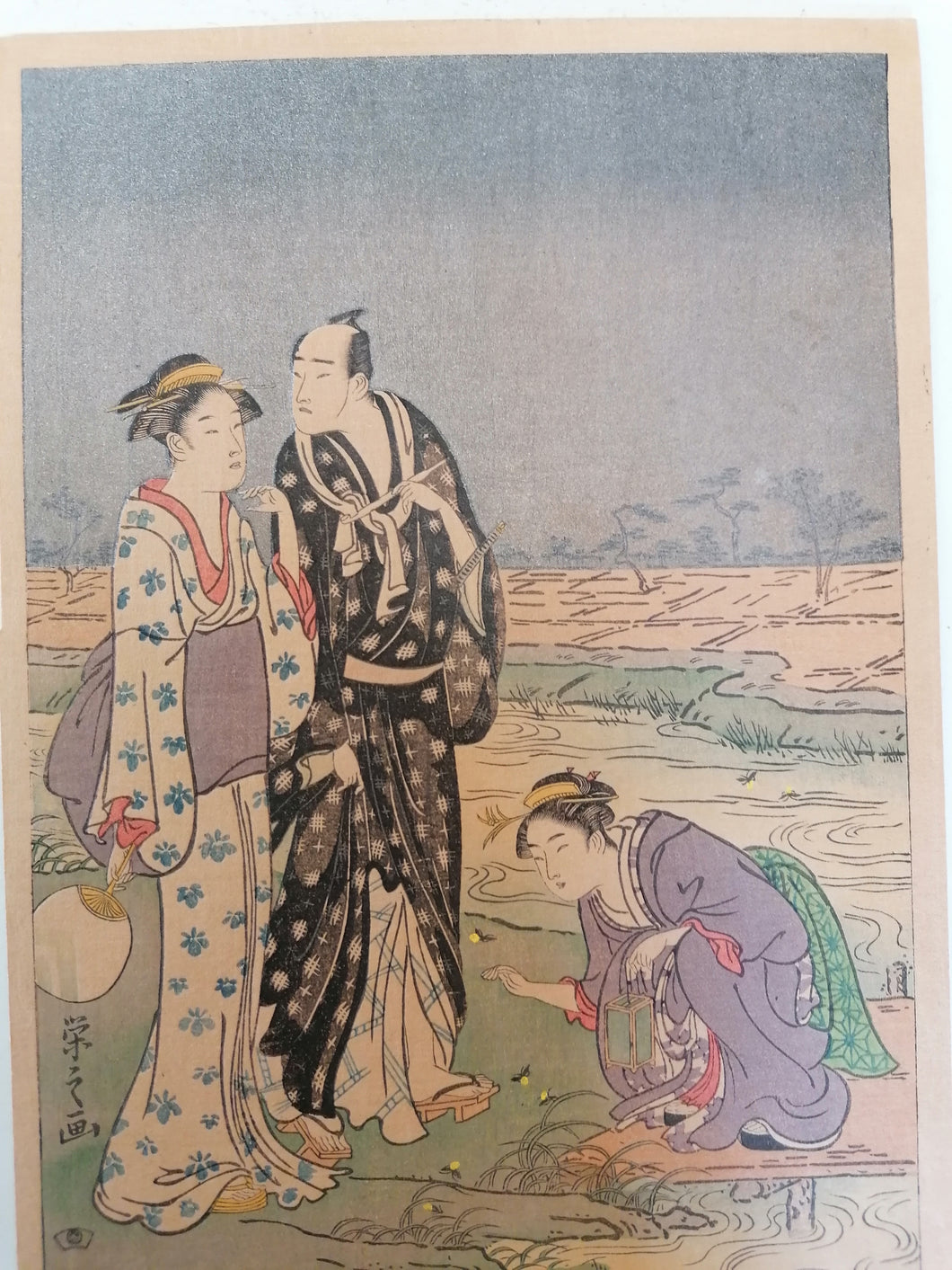 Hosoda Eishi estampe  japonaise reproduction vers 1900, très belle qualité parfait état.