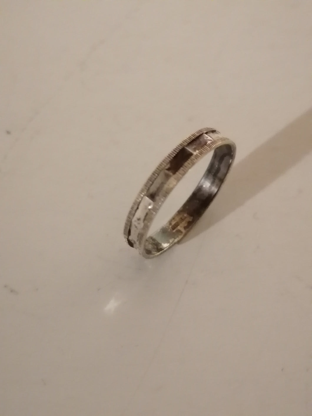 Bague enfant en argent massif doré 