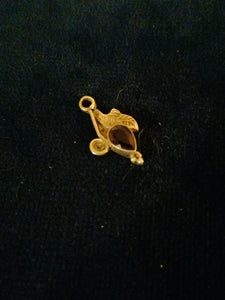Pendentif argent et cristal taillé 