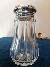 Charger l&#39;image dans la galerie, Sucrier en cristal et argent massif Allemand. Milieu XXème 
