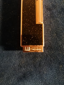 Briquet dunhill doré et laqué, parfait état 