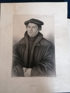 XIXème Gravure de Luther Martin, à encadrer