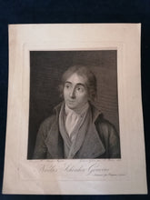 Charger l&#39;image dans la galerie, Portrait de Nicolas Schenker graveur, par Abraham bouvier aussi graveur début XIXème très bonne état et fin travail. 
