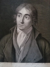 Charger l&#39;image dans la galerie, Portrait de Nicolas Schenker graveur, par Abraham bouvier aussi graveur début XIXème très bonne état et fin travail. 

