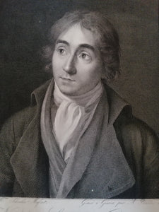 Portrait de Nicolas Schenker graveur, par Abraham bouvier aussi graveur début XIXème très bonne état et fin travail. 