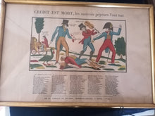 Charger l&#39;image dans la galerie, Crédit est mort, lithographie de Georgin, édition de Pellerin 
