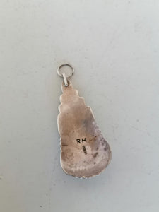 Pendentif argent et turqoise probablement amérindiens