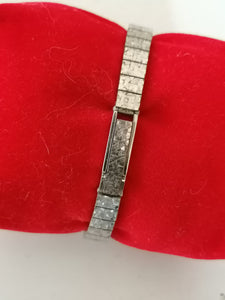 Wittnauer montre bracelet femme mécanique, vers 1960 ( en ce temps la marque appartenait à Longines. Doré or blanc.